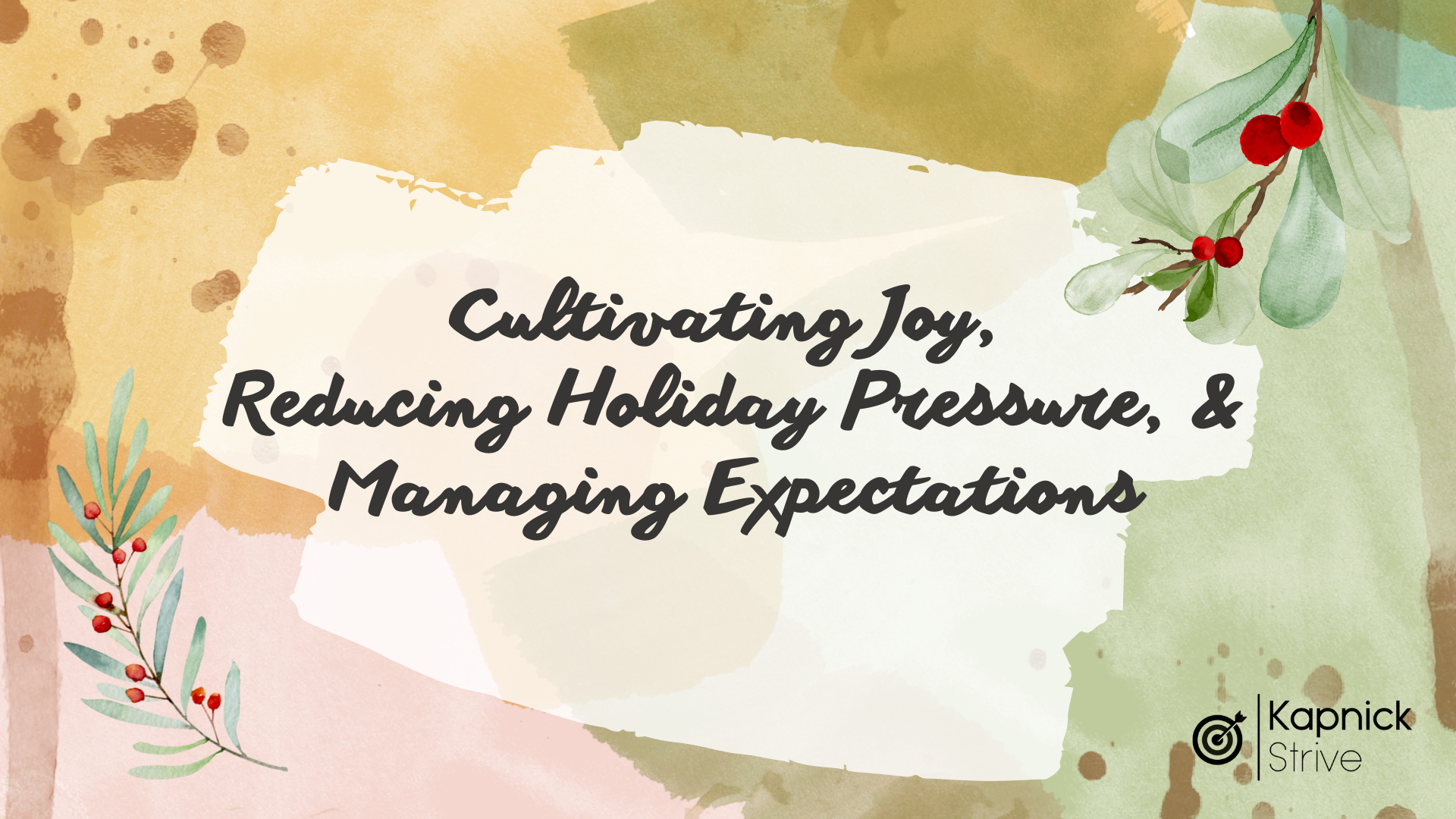 December Strive Webinar